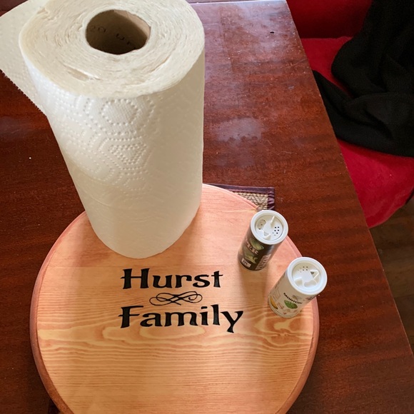 PERSONALIZED lazy susan hand made woodworking - Picture 3 of 3